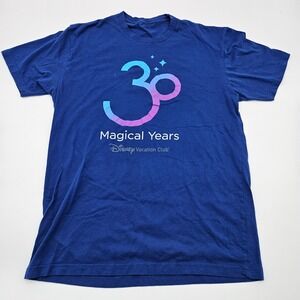 Disney Vacation Club 30 Magical Years Blue T Shirt Size Large